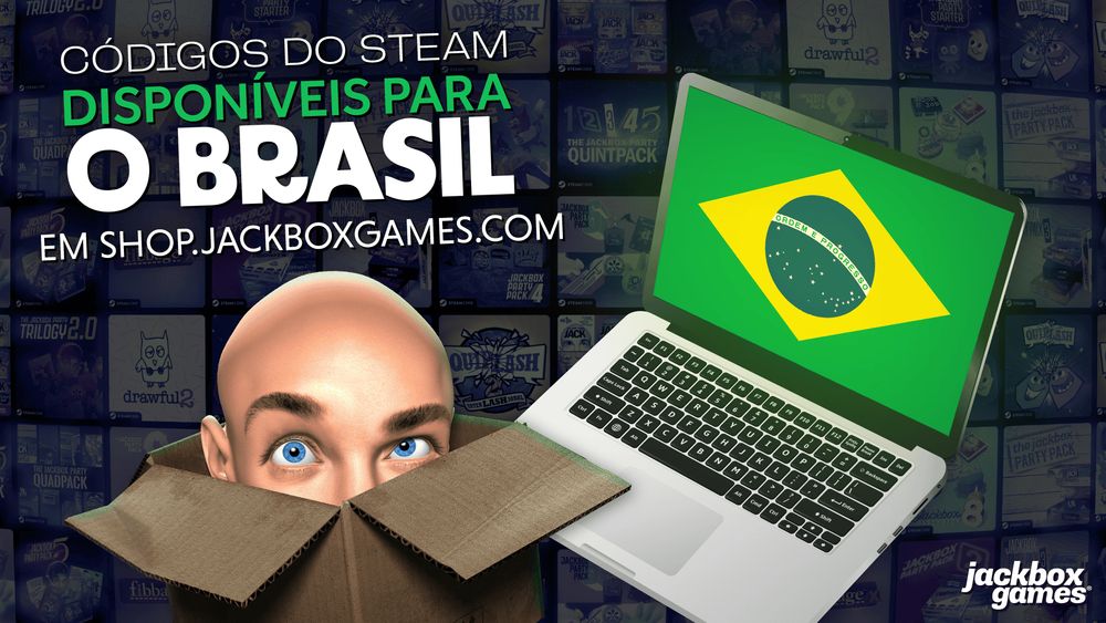 🎉 Ótimas notícias para os jogadores brasileiros: os jogos da Jackbox Games estão disponíveis no Brasil! 🇧🇷